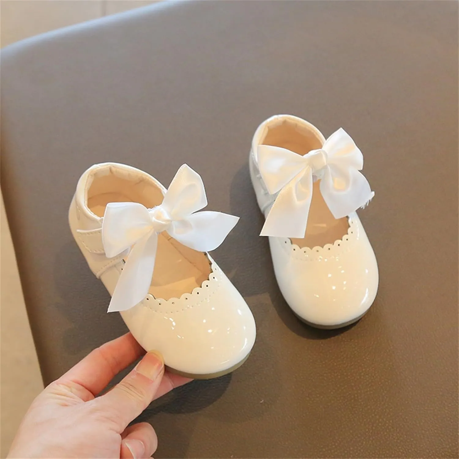 Toddler Little Girls Part?? Dress Shoes Slip On Mary Jane Ballerina Flat?? Flower M??ccasin?? Shoes for School Wedding