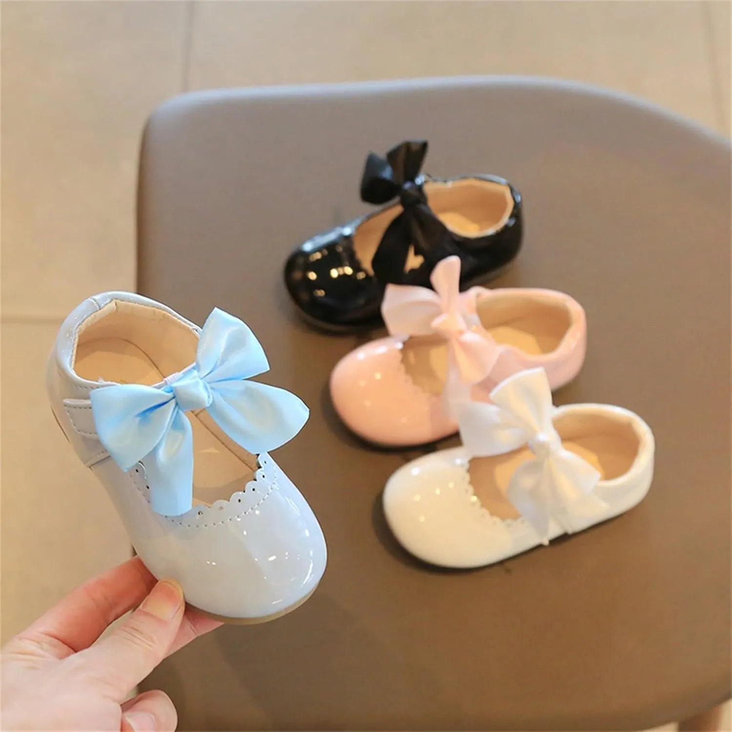 Toddler Little Girls Part?? Dress Shoes Slip On Mary Jane Ballerina Flat?? Flower M??ccasin?? Shoes for School Wedding
