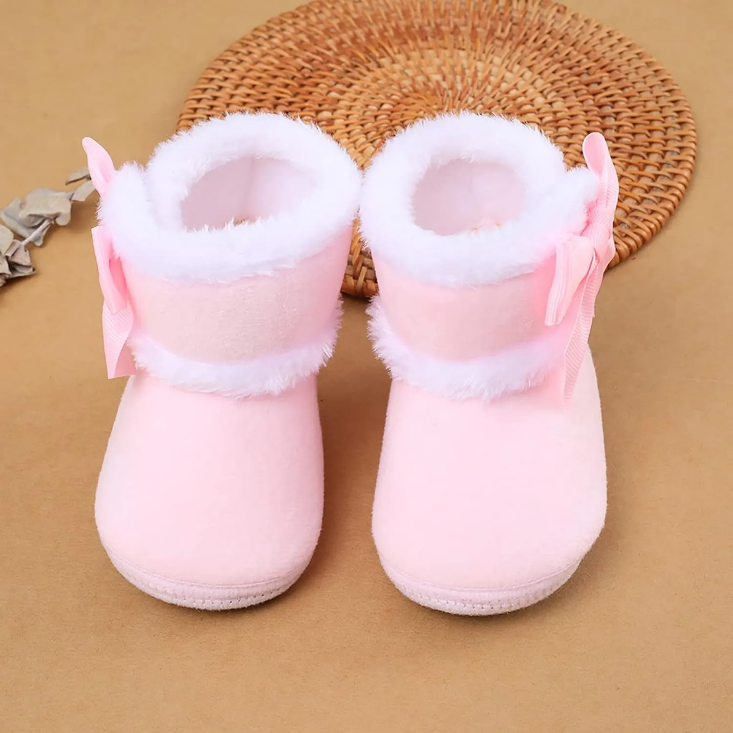 Toddler Slippers Girl Boy House Shoes Fuzzy Non Slip Bottom Winter Boots Baby Cozy Indoor Walking Sock Shoes
