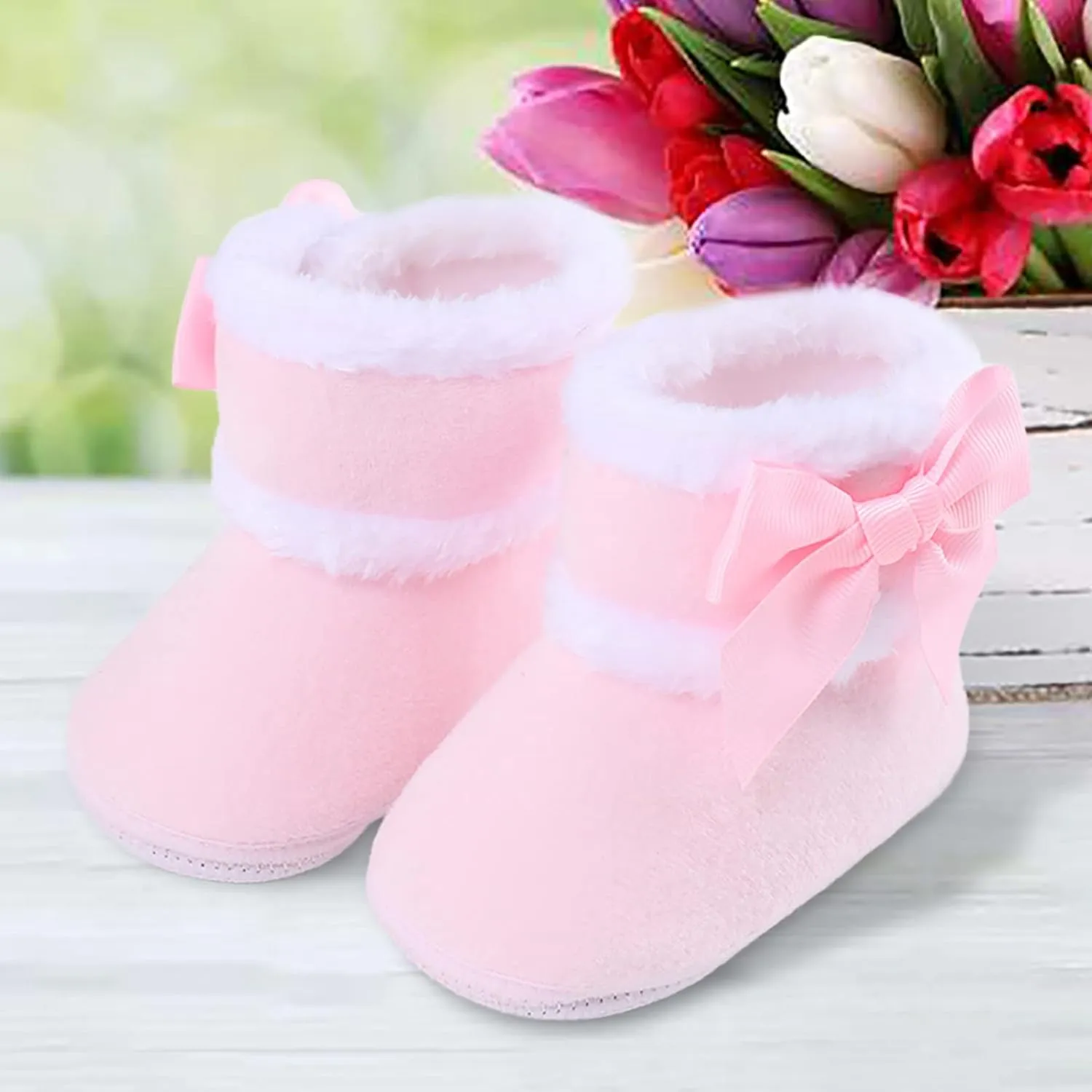 Toddler Slippers Girl Boy House Shoes Fuzzy Non Slip Bottom Winter Boots Baby Cozy Indoor Walking Sock Shoes
