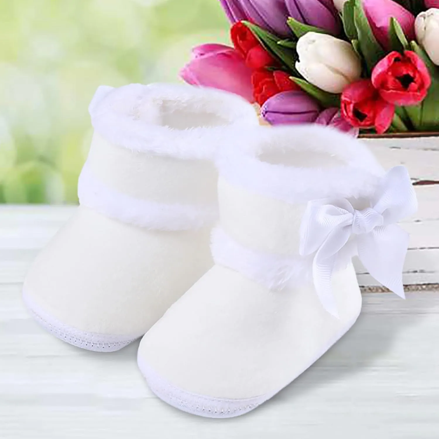 Toddler Slippers Girl Boy House Shoes Fuzzy Non Slip Bottom Winter Boots Baby Cozy Indoor Walking Sock Shoes