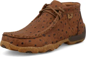 Twisted X Youth Cognac Ostrich Print Chukka Driving Moc