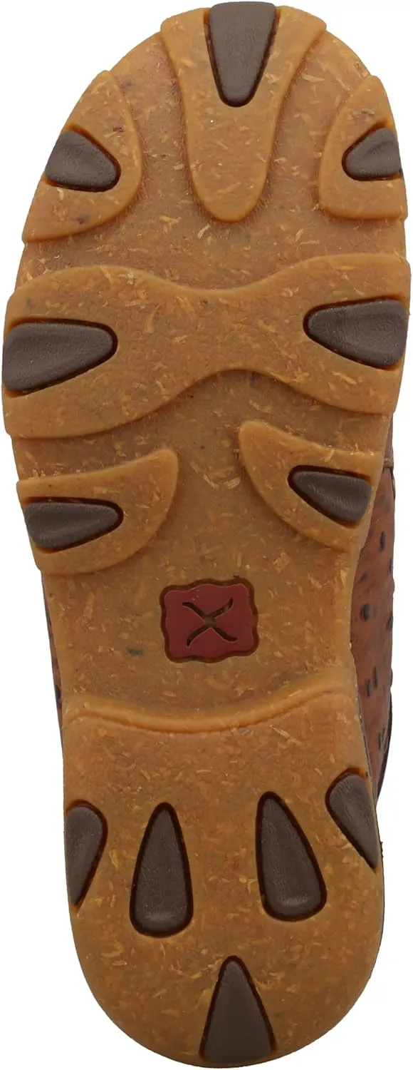 Twisted X Youth Cognac Ostrich Print Chukka Driving Moc
