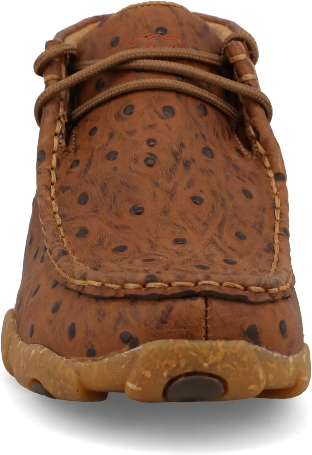 Twisted X Youth Cognac Ostrich Print Chukka Driving Moc
