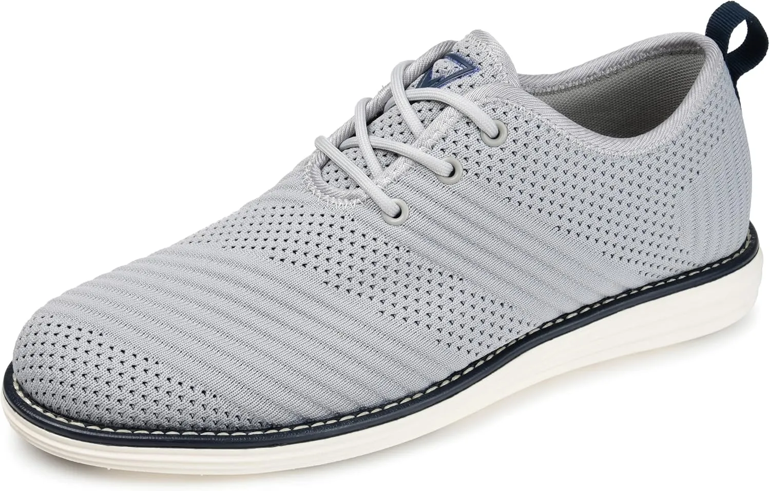 Vance Co. Men's Loafers, Grey Fabric, 9