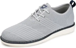 Vance Co. Men's Loafers, Grey Fabric, 9