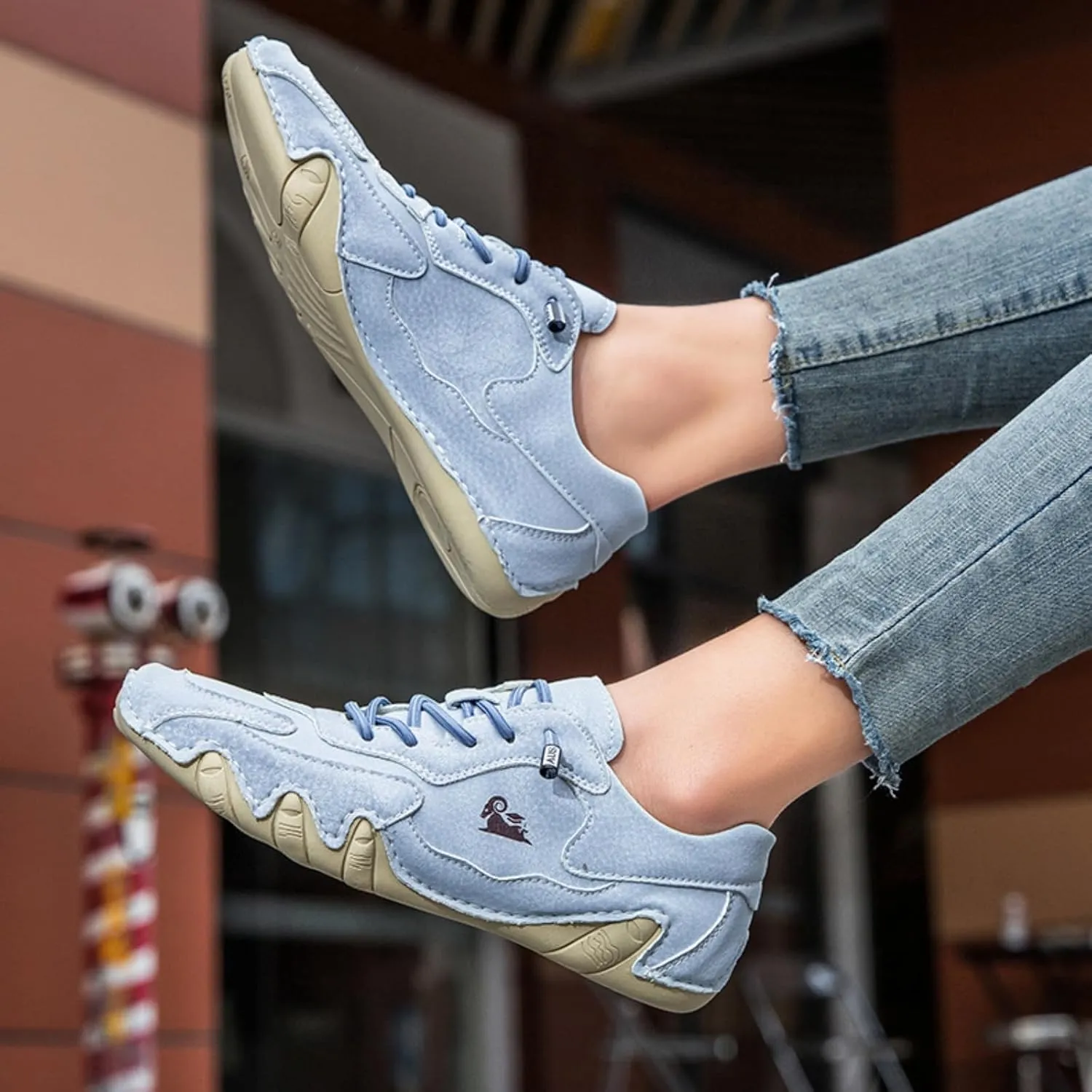 Vogany Shoes Orthopedic Sneakers for Men Women Driving Casual Slip On Shoes Fashion Sneakers Comfort Handmade Chukka Dress Walking Shoe Minimalist Boot Lightweight Commute Shoe Unisex