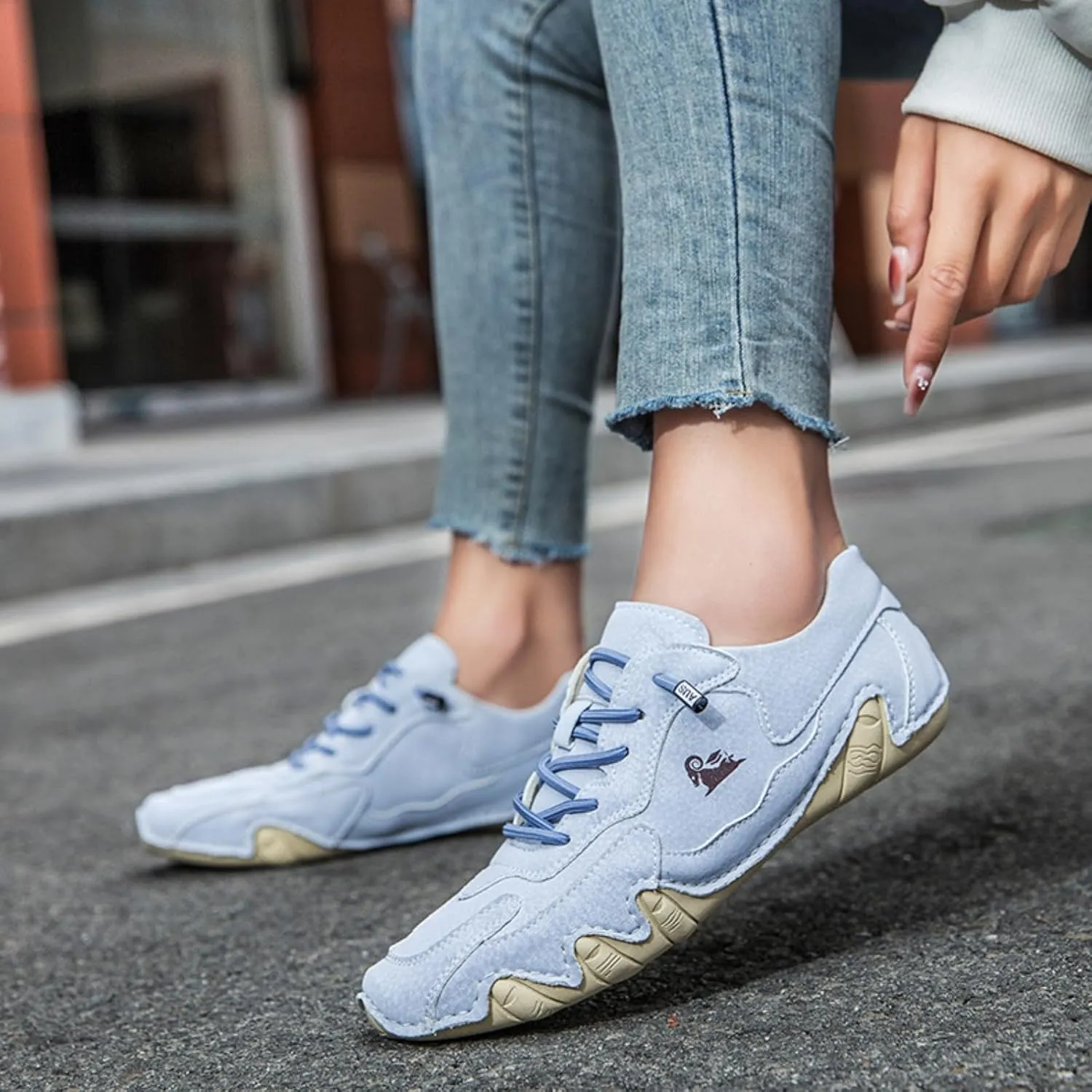 Vogany Shoes Orthopedic Sneakers for Men Women Driving Casual Slip On Shoes Fashion Sneakers Comfort Handmade Chukka Dress Walking Shoe Minimalist Boot Lightweight Commute Shoe Unisex