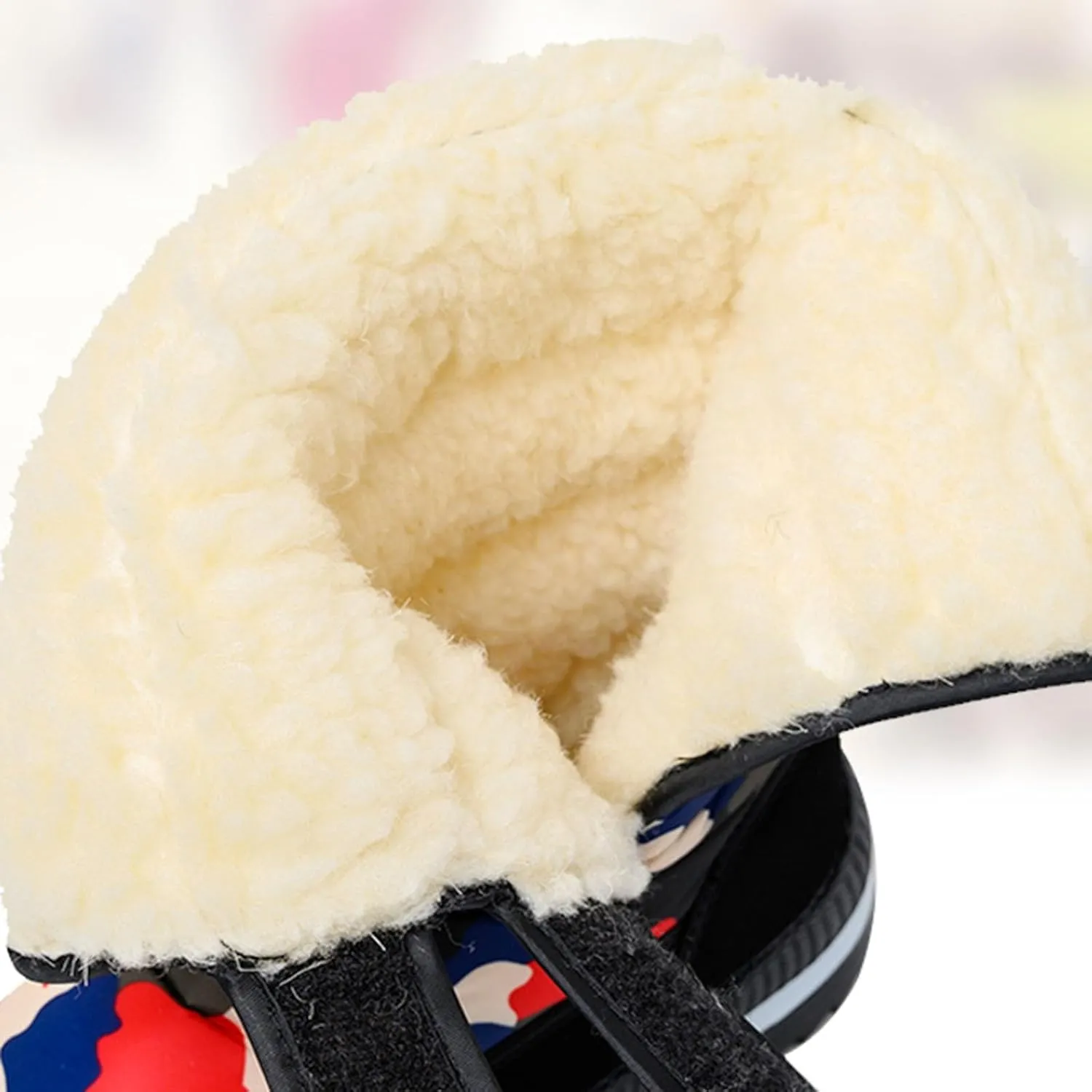 Water Proof Snow Boots for Men Thickened Warm Fleece Boots Thick Bottom Mid Calf Winter Boots Non Slip Tall Men Shoes