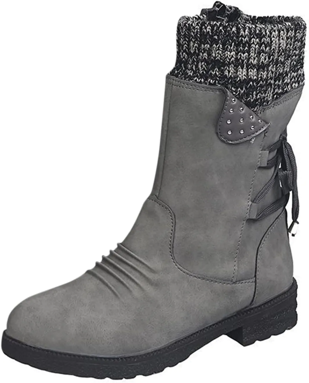 Waterproof Snow Boots for Women Cute Womens Black Snow Boots Slip on Womens Winter Boots 8.5 Wide Winter Snow Boots Womens Winter Hiking Boots Waterproof