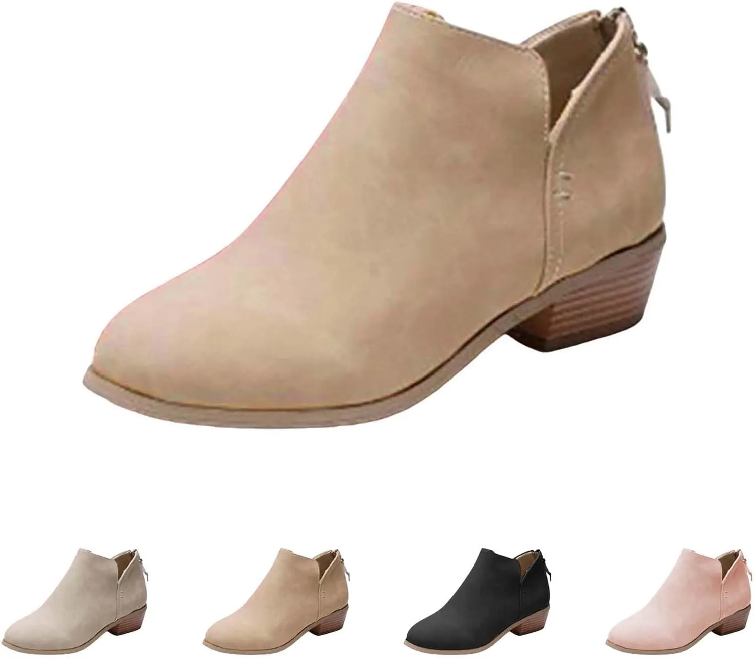 Wedge Ankle Boots Comfortable Cowboy Boots Women White Cowboy Boots Womens Dressy Boots White Lace Up Ankle Boots for Women Low Heel White Dress Ankle Boots for Men