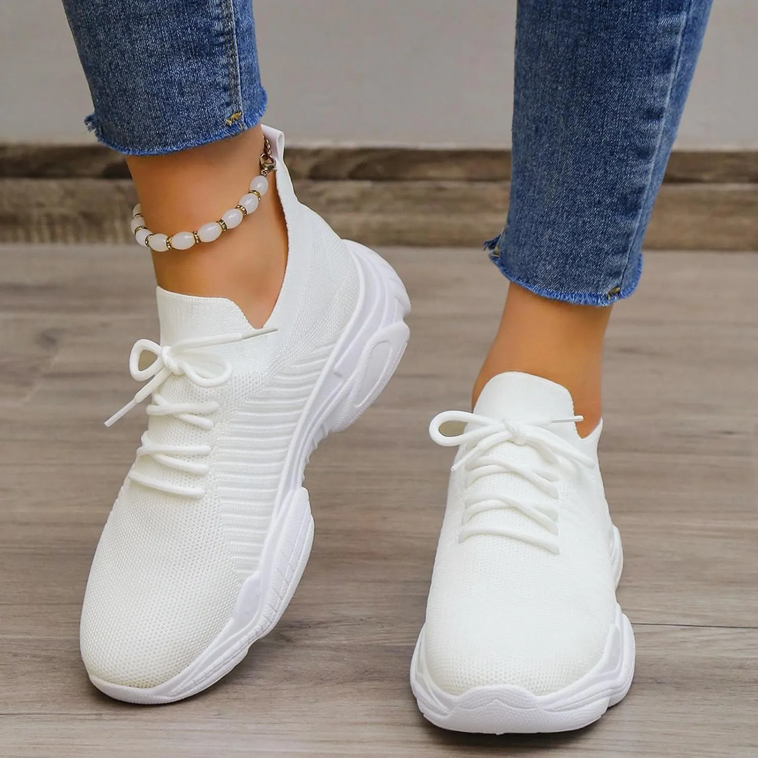 White Sneakers for Women Wide Feet Orthopedic Shoes for Women Wide Toe Box Womens Slip On Shoes Size 8 Wide Womens Size 11.5 Casual Sneakers Orthopedic Shoes for Women Walking Outdoor Sneakers