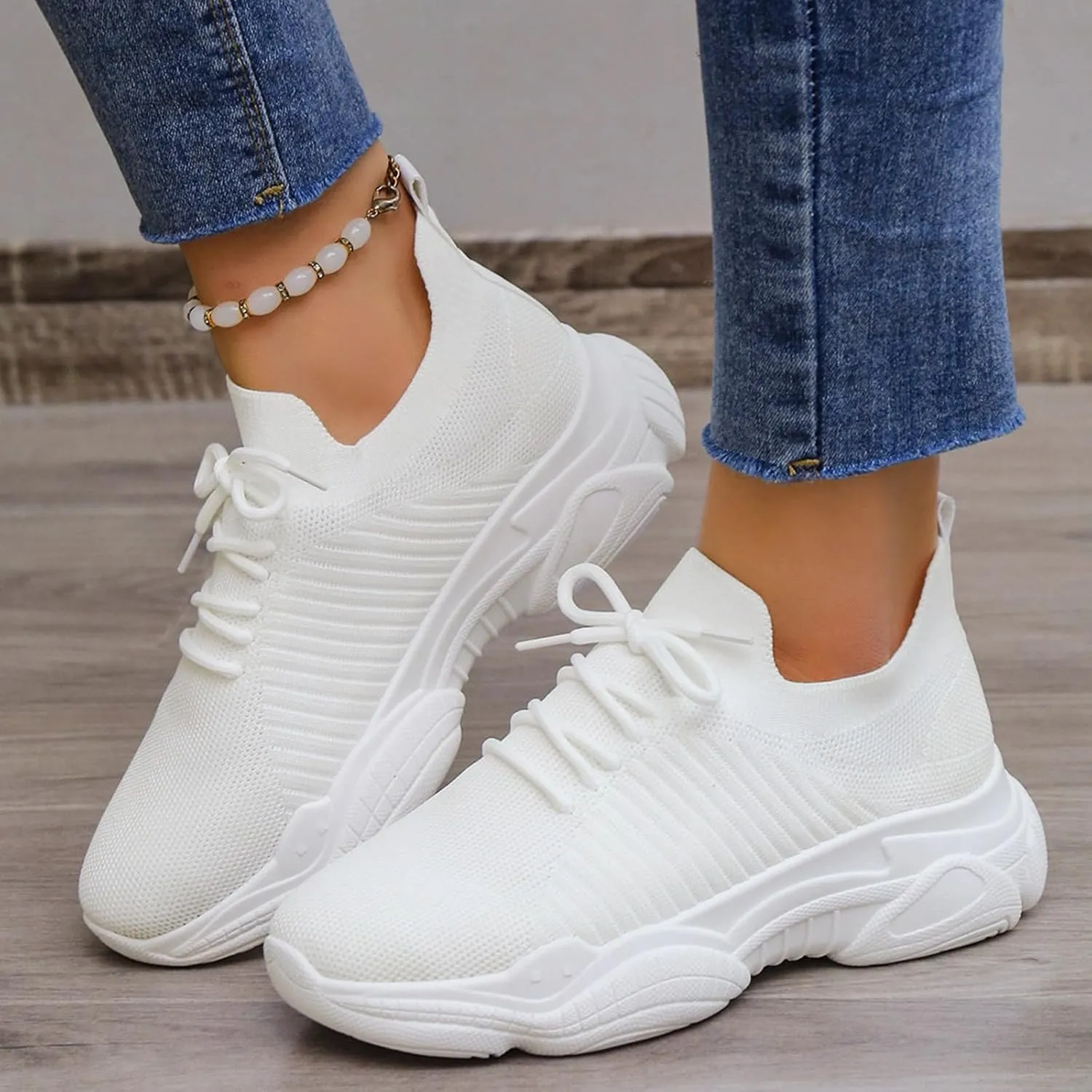 White Sneakers for Women Wide Feet Orthopedic Shoes for Women Wide Toe Box Womens Slip On Shoes Size 8 Wide Womens Size 11.5 Casual Sneakers Orthopedic Shoes for Women Walking Outdoor Sneakers