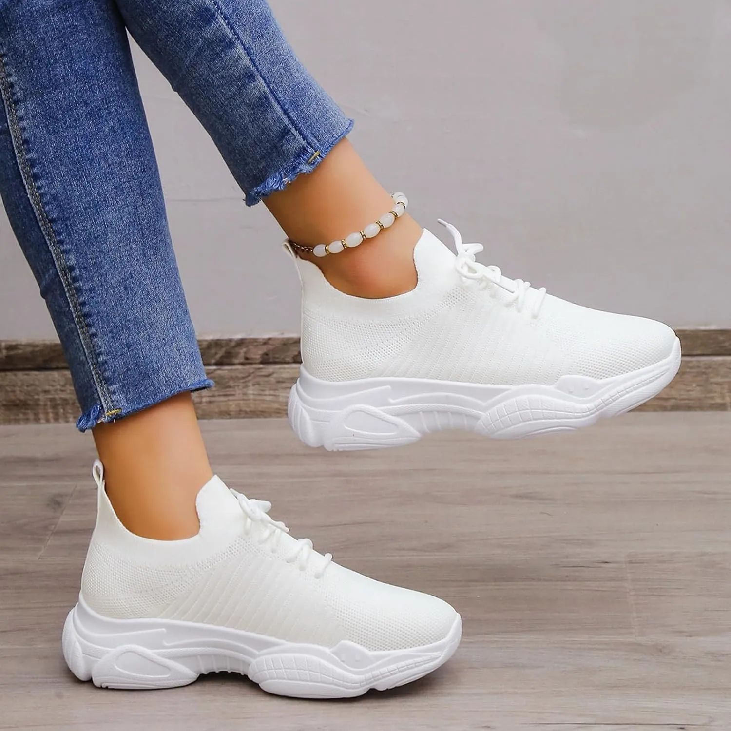 White Sneakers for Women Wide Feet Orthopedic Shoes for Women Wide Toe Box Womens Slip On Shoes Size 8 Wide Womens Size 11.5 Casual Sneakers Orthopedic Shoes for Women Walking Outdoor Sneakers