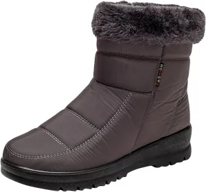 Wide Width Snow Boots Women 11 Women's Faux Fur Boot Furry Fluffy Short Snow Boot Mid-Calf Boots Fur Boots for Women Winter White Zapatos Para Invierno Mujer De Nieve Womens 9.5 Wide Winter Boots