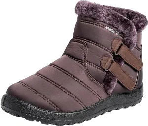 Winter Boots for Woman Cute Adult Snow Boots Women Size 9 Wide Snow Boots Women Cute Womens Duck Boots Waterproof Size 11 Botas De Frio Para Mujer Bajitas De Cuero