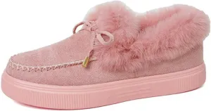 Winter Boots For Women 2024 Fashion Snow Boots Slip on Fur Lined Lightweight Warm Ankle Booties Comfort Loafers Shoes