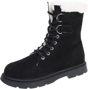 Winter Boots for Women Waterproof Snow 11 Wide Womens Black Snow Boots Ankle Women's Boots Winter Waterproof Womens Winter Snow Walking Shoes Botas De Invierno Para Mujer Tacon Alto