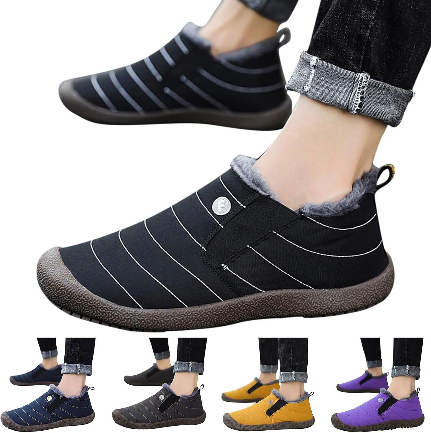 Winter Boots for Women Waterproof Snow Non Slip Size 13 Wide Lightweight Waterproof Snow Boots Women Womens Wide Calf Snow Boots Women Boots Winter Botas Negras Para Mujer Invierno