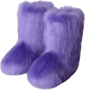 Winter Boots for Women Wide Width Zipper Snow Boots for Women 8.5 Wide Women Platform Lace Up Winter Faux Fur Short Snow Boots Duck Boots Women Waterproof Wide Width Botas De Nieve Para Mujer