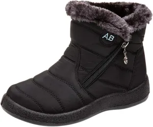 Winter Snow Boots for Women Waterproof Womens Winter Boots Boots for Women Ankle Booties Sexy Black for Winter No Heels Tall Snow Boots for Women Dress Boots Winter Boot for Women Working