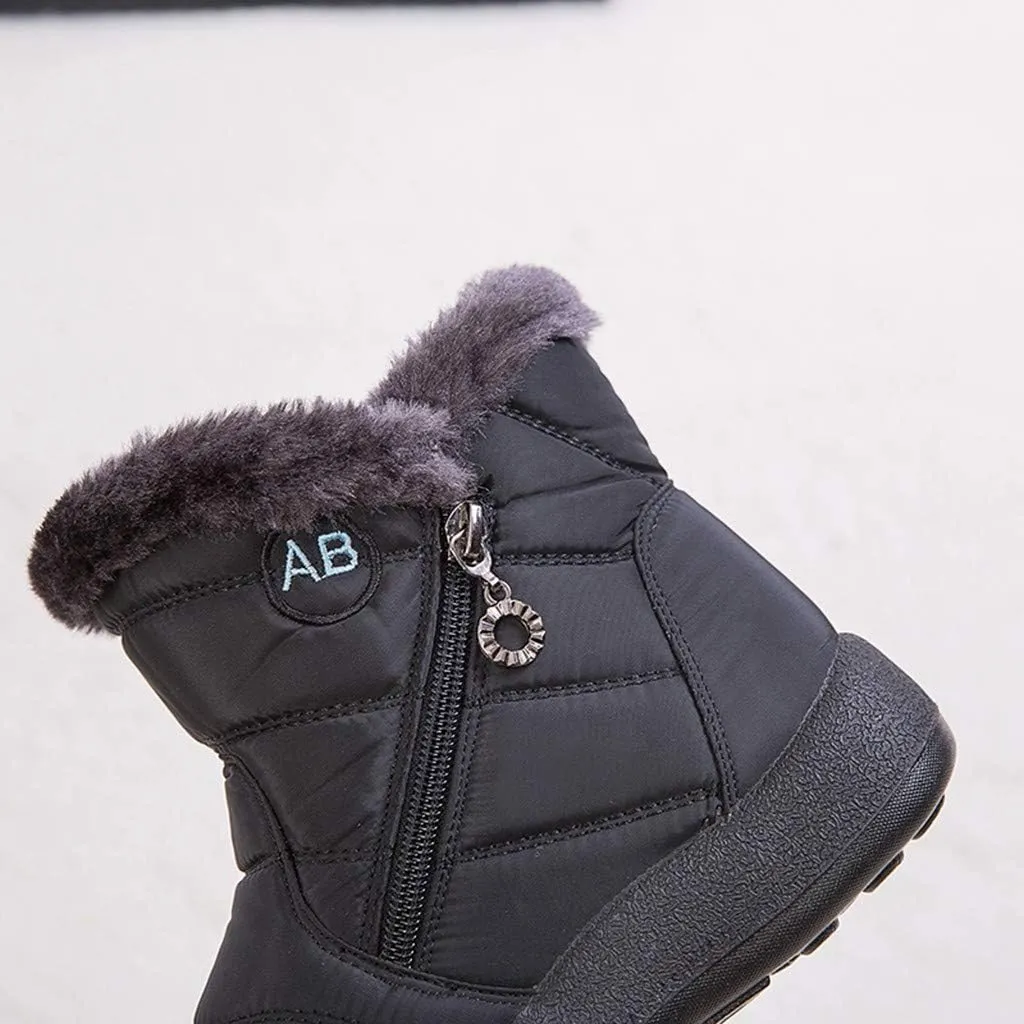 Winter Snow Boots for Women Waterproof Womens Winter Boots Boots for Women Ankle Booties Sexy Black for Winter No Heels Tall Snow Boots for Women Dress Boots Winter Boot for Women Working