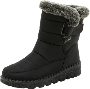 Winter Waterproof Boots for Woman Women's Winter Boots Waterproof Zipper Snow Boots Womens Wide High Heel Winter Boots for Women Boots for Women Winter Cute