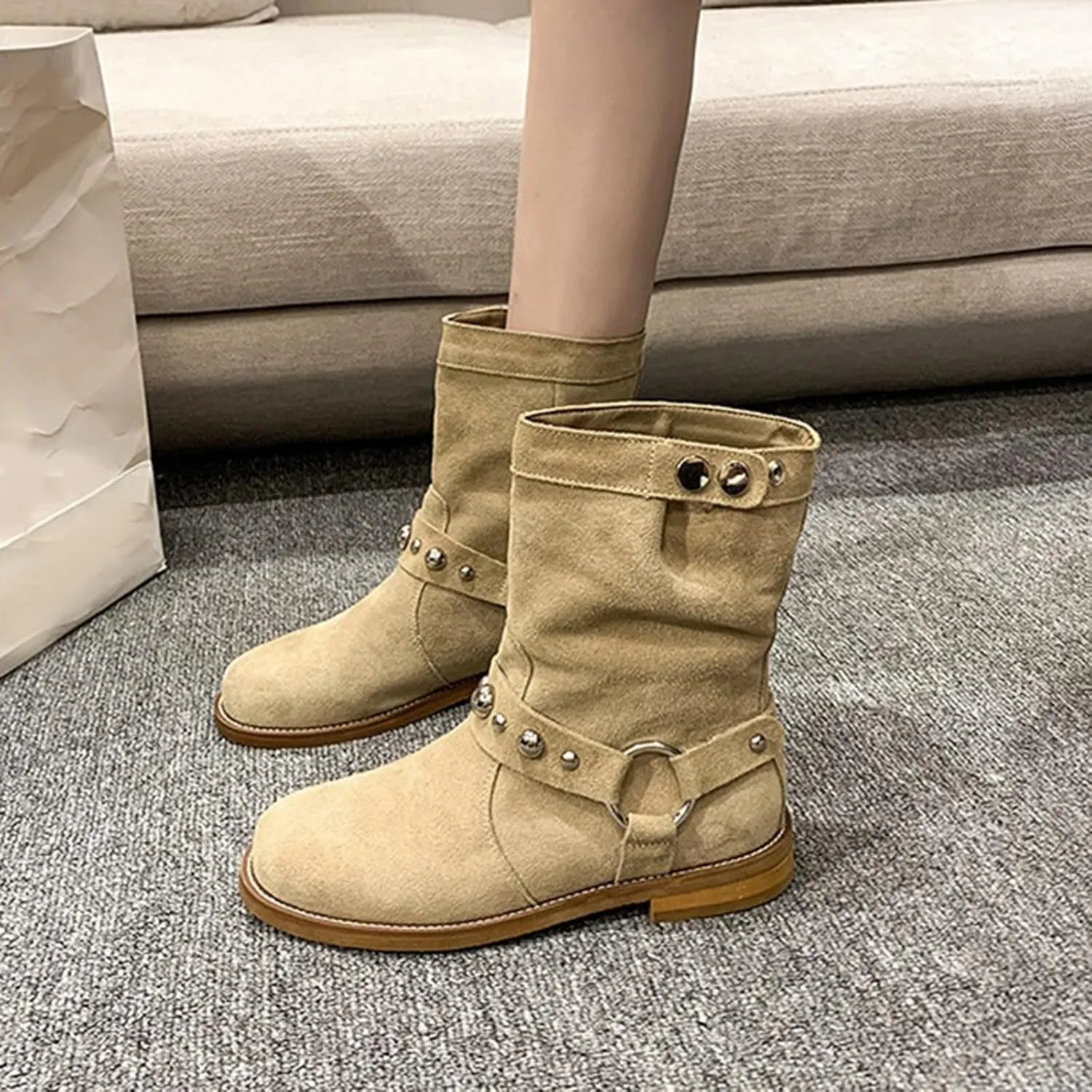 Women's Ankle Boots & Booties Black Boots Silver Boots Fall Boots for Women Womens Ankle Boots with Heel Wide Width Black Booties for Women Low Heel Wide Width