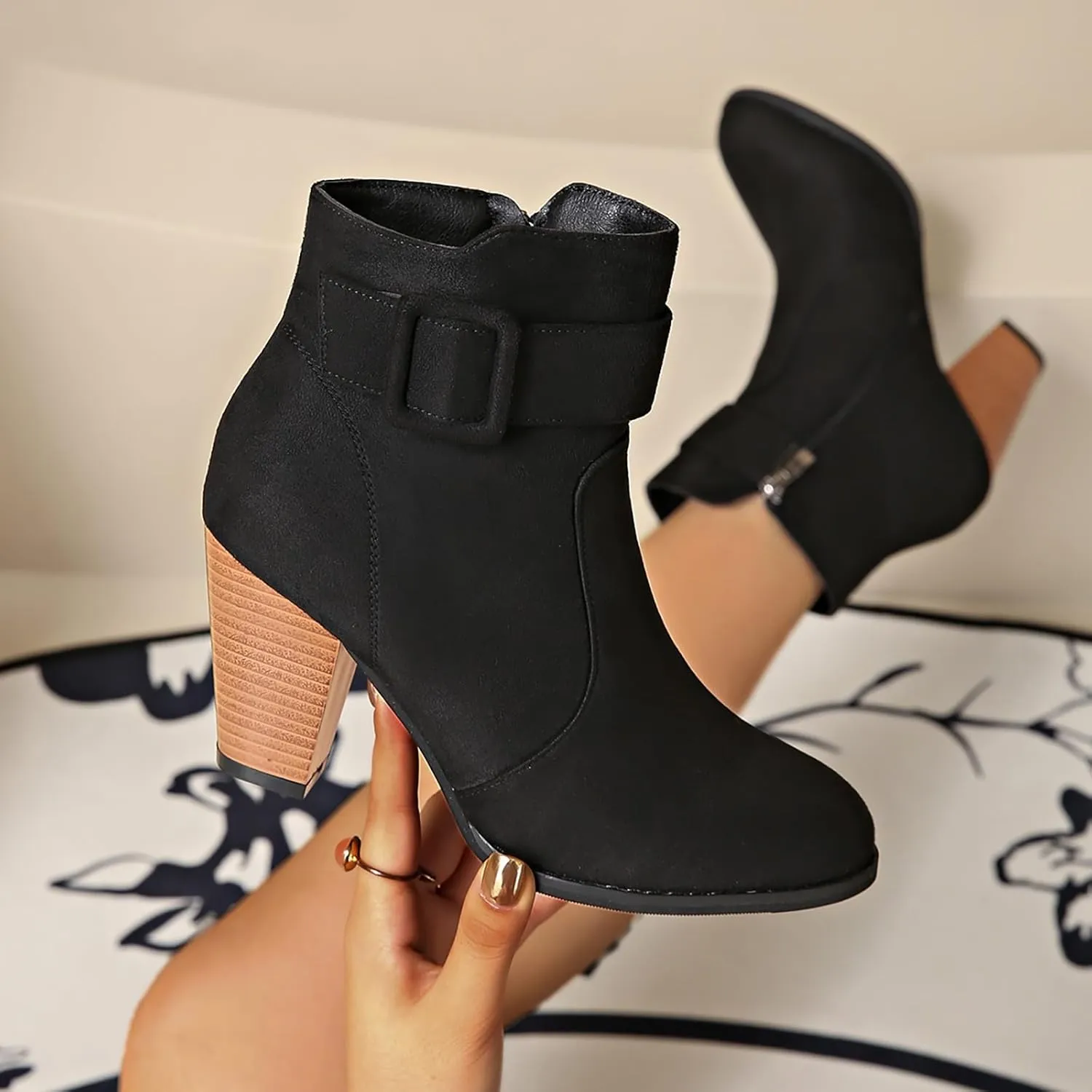 Women's Ankle Boots & Booties Sexy Ankle Boots for Women Boots for Walking All Day Women Women's Dress Booties Boots for Women Ankle Booties Sexy Brown Suede Ankle Boots for Women Low Heel