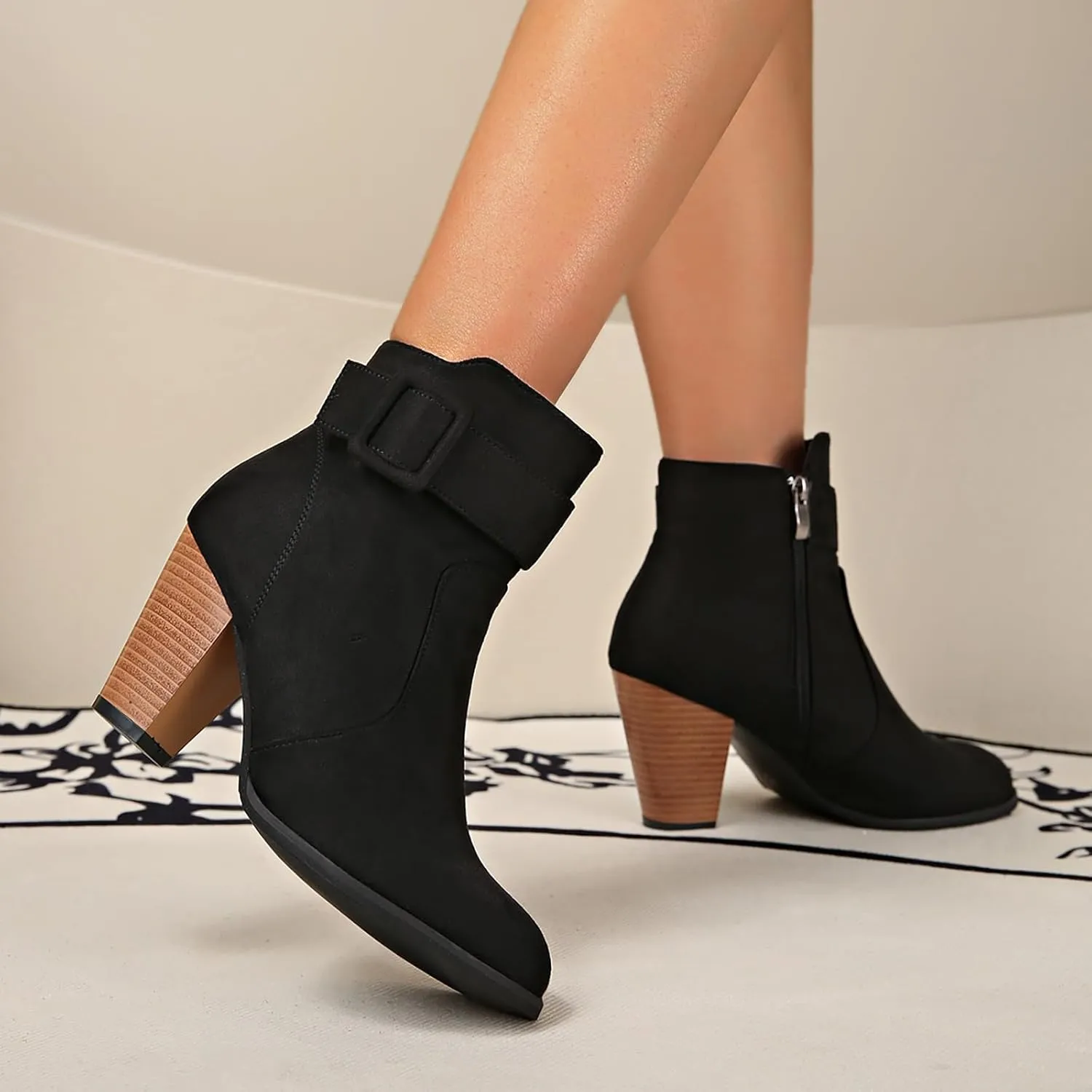 Women's Ankle Boots & Booties Sexy Ankle Boots for Women Boots for Walking All Day Women Women's Dress Booties Boots for Women Ankle Booties Sexy Brown Suede Ankle Boots for Women Low Heel