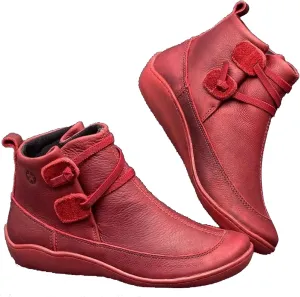Women's Ankle Boots & Booties Womens Black Booties Low Heel Women's Slip On Boots Work Boot Shoe Laces Men Lightweight Cute Round Toe Closed Toe Wide Fit Available