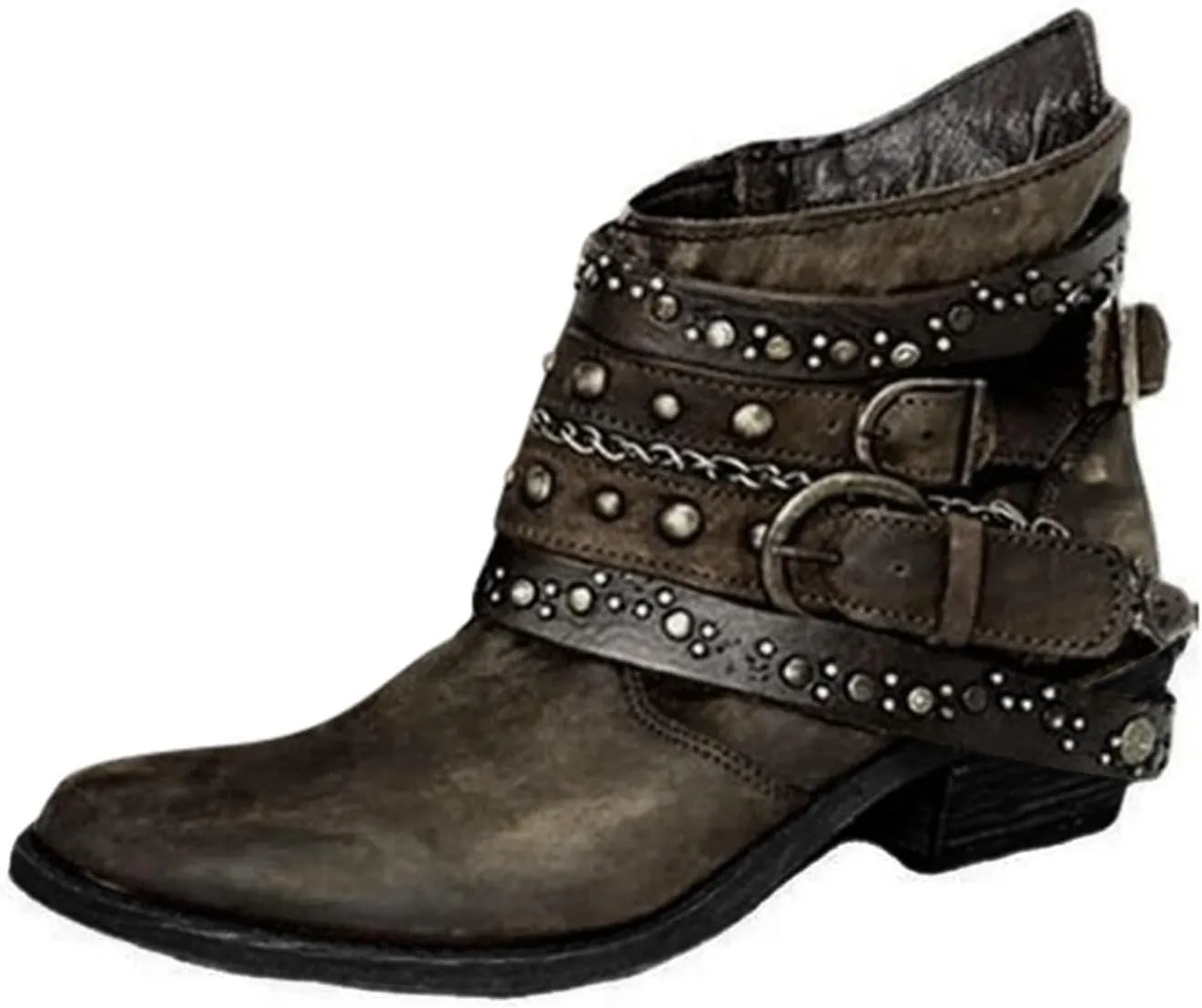 Women's Ankle Boots Wide Boots for Women Cowboy Boots for Women White Cream Cowboy Boots for Women Ankle Boots for Women Ankle Booties Low Heel