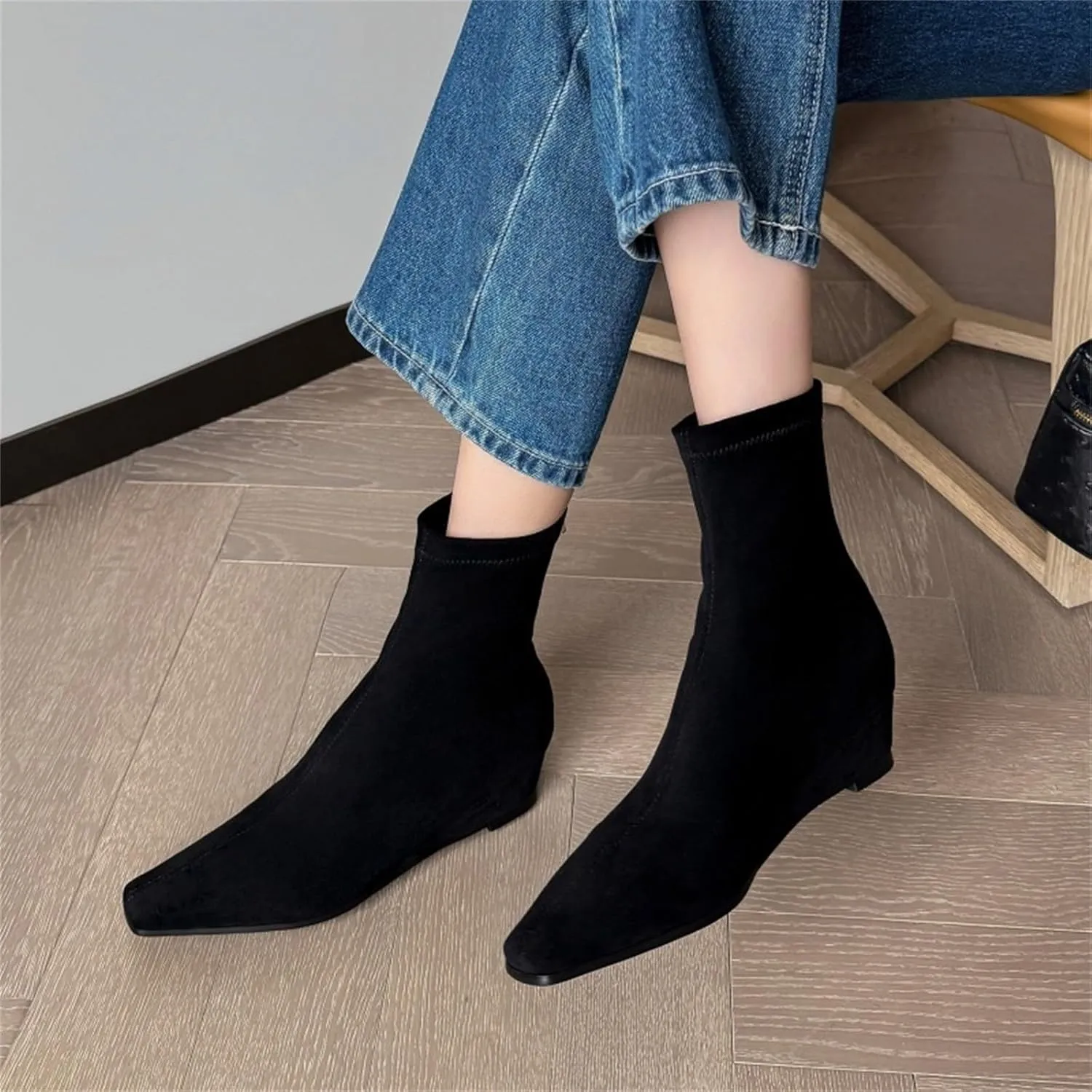 Womens Black Booties Flat Ankle Boots for Women Women Black Cowboy Boots Women Ankle Boots Women'S Ankle Boots Low Heel Lace Up Fashion Booties White Ankle Cowboy Boots for Women Low Heel