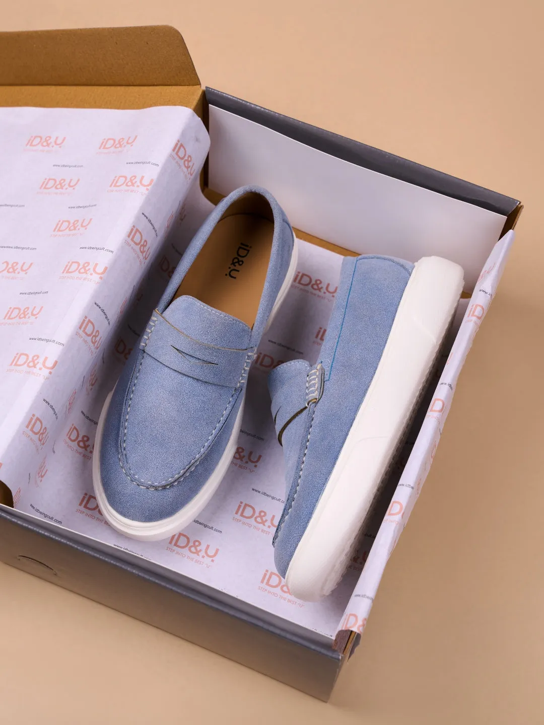 Women's Blue Casual Slip On (IU1017)