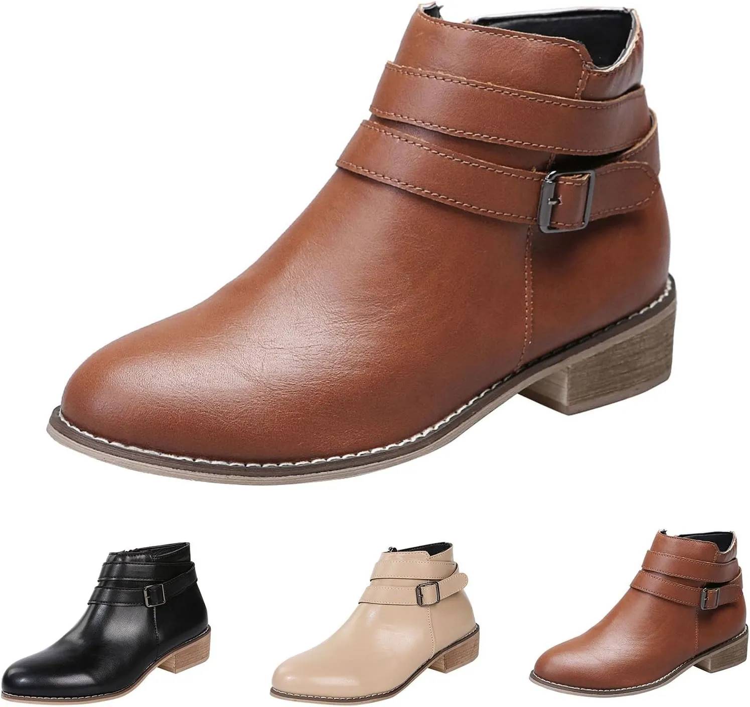 Women's Booties Botines De Mujer De Vestir Elegantes Black Boots Flat Women's Boots Wide Dress Ankle Boots Wide Width for Women Low Heel Black Wedge Ankle Booties