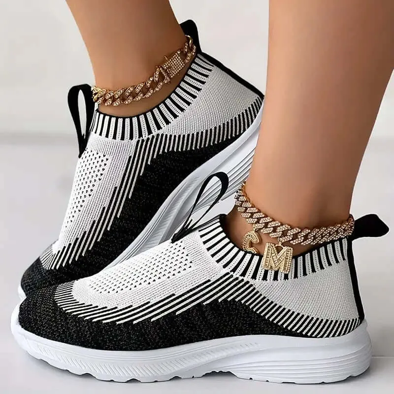 Women's Breathable Knit Slip-On Sneakers