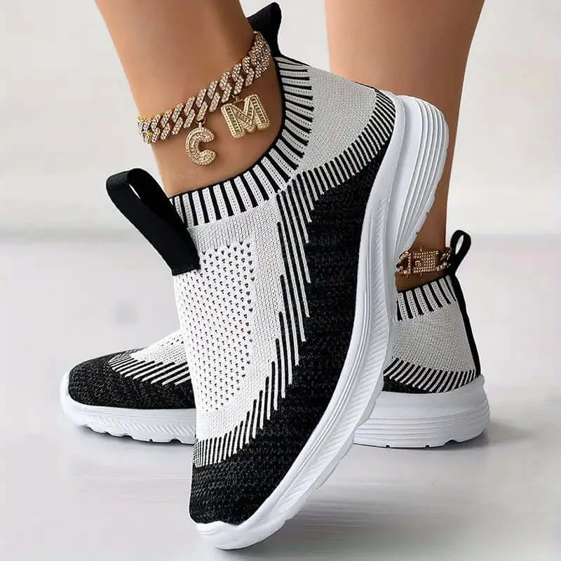 Women's Breathable Knit Slip-On Sneakers