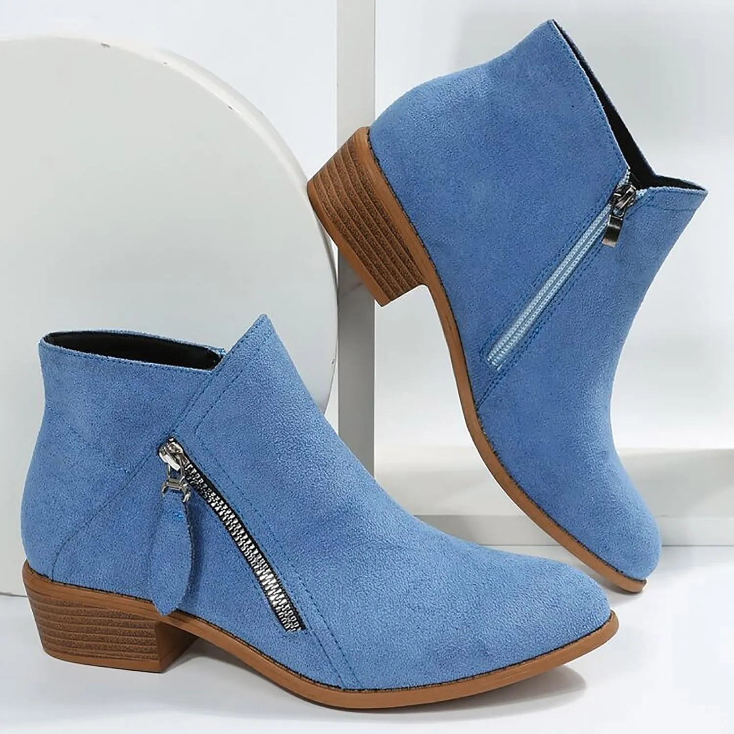 Women's Fashion Ankle Boots Casual Ankle Booties Women Comfortable Ankle Boots Outdoor Short Boots Fashionable