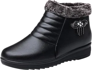 Womens Lace Up Ankle Boots Black Boots Women Nude Boots Pioneer Woman Ankle Boots for Women No Heel Casual Women's Booties Size 10 Wide Width