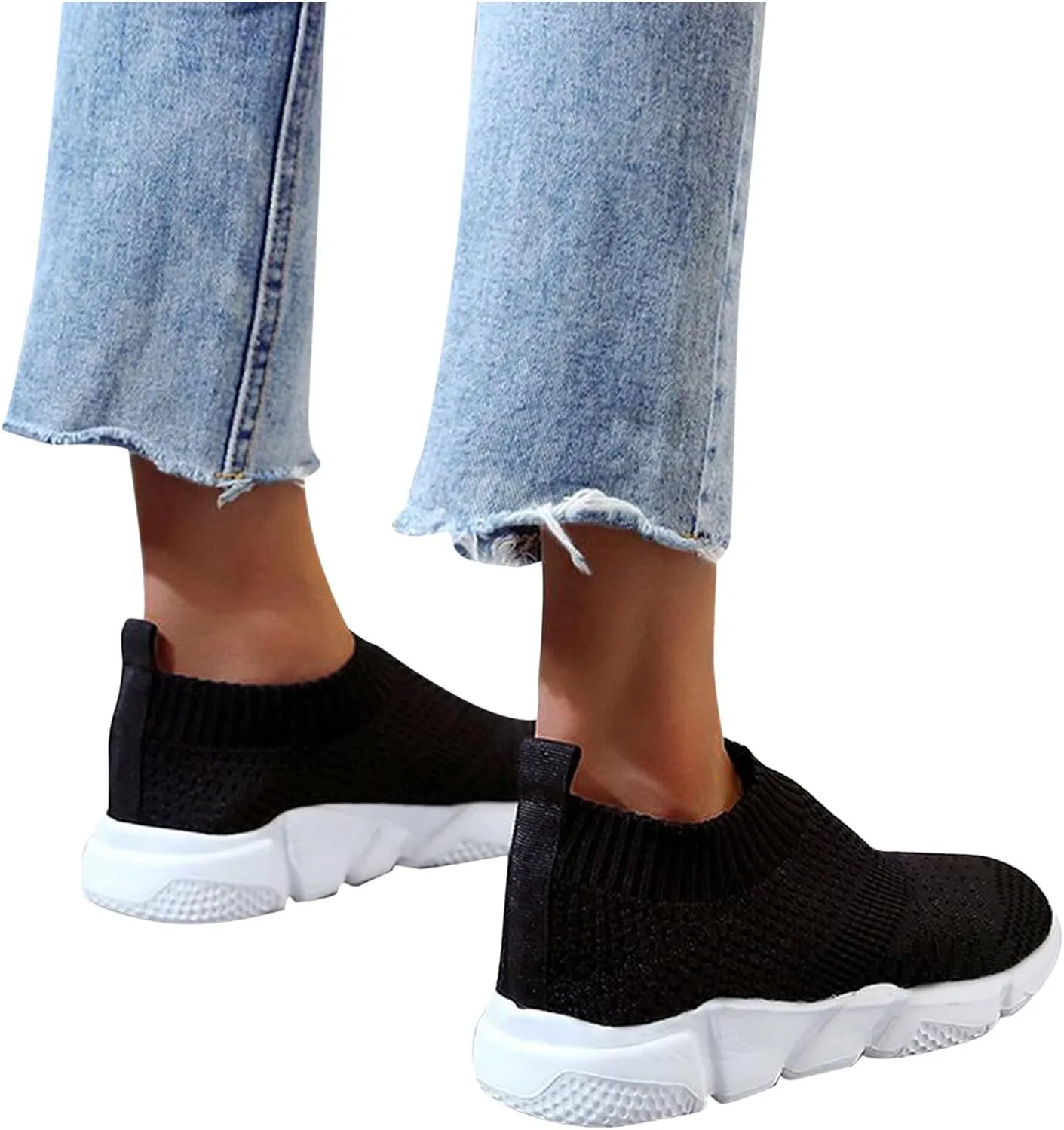 Womens Shoes 7.5 Wide Width Sneakers Slip On Sneakers Women Arch Support Wide Shoes for Women Sneakers Womens Light Weight Walking Sneakers Size 10 Wide Zapatos Das OrtopDicos para Mujeres
