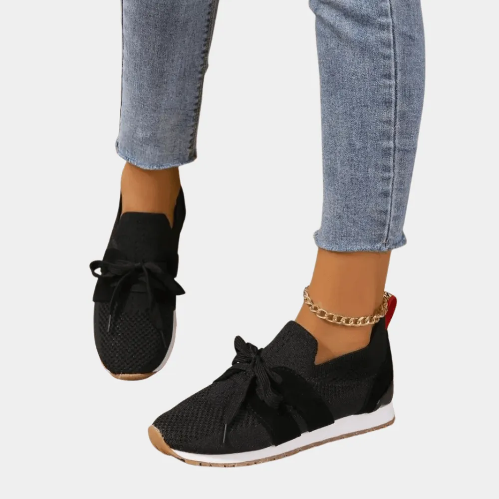 Women's Slip-On Knit Sneakers: Breathable Casual Shoes
