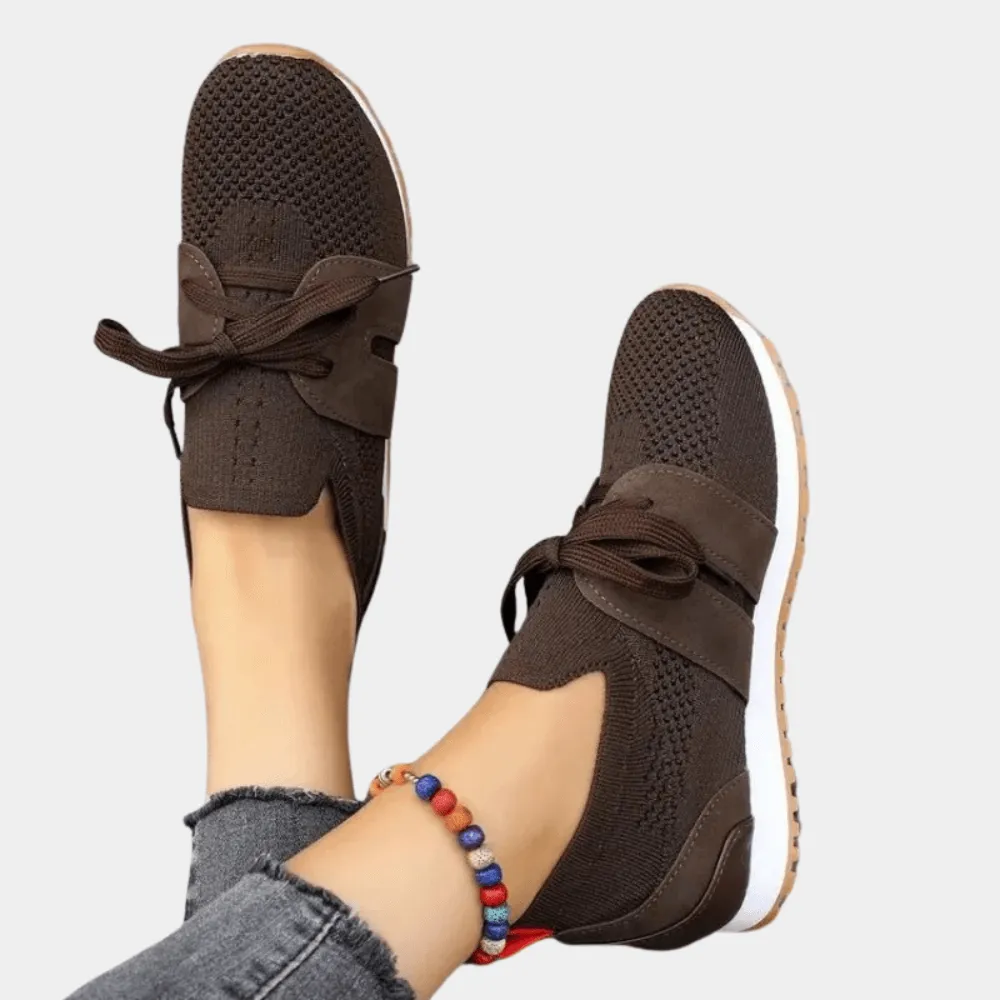 Women's Slip-On Knit Sneakers: Breathable Casual Shoes