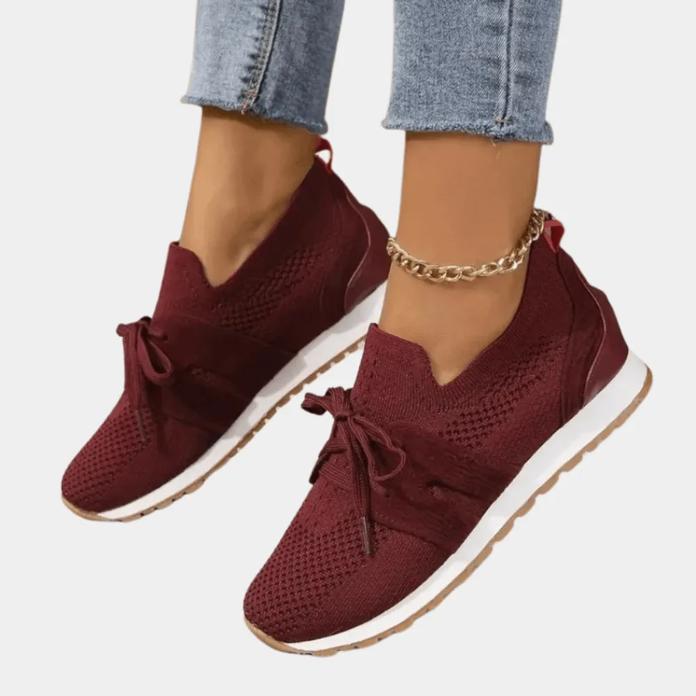 Women's Slip-On Knit Sneakers: Breathable Casual Shoes