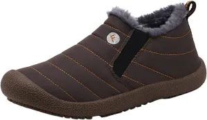 Womens Snow Boots Slip ons Women's Waterproof Winter Snow Boots Women's Black Leather Winter Boots Outdoor Boots Women Warm Botas Para La Nieve Para Mujer