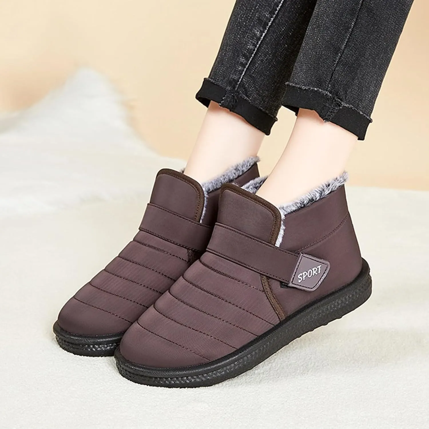 Womens Snow Boots Wide Width Waterproof Winter Boots for Men Waterproof Size 10 Warm Boots for Women Winter Barefoot Shoes Women Womens Size 7 Winter Boots Pink Cute of The Day