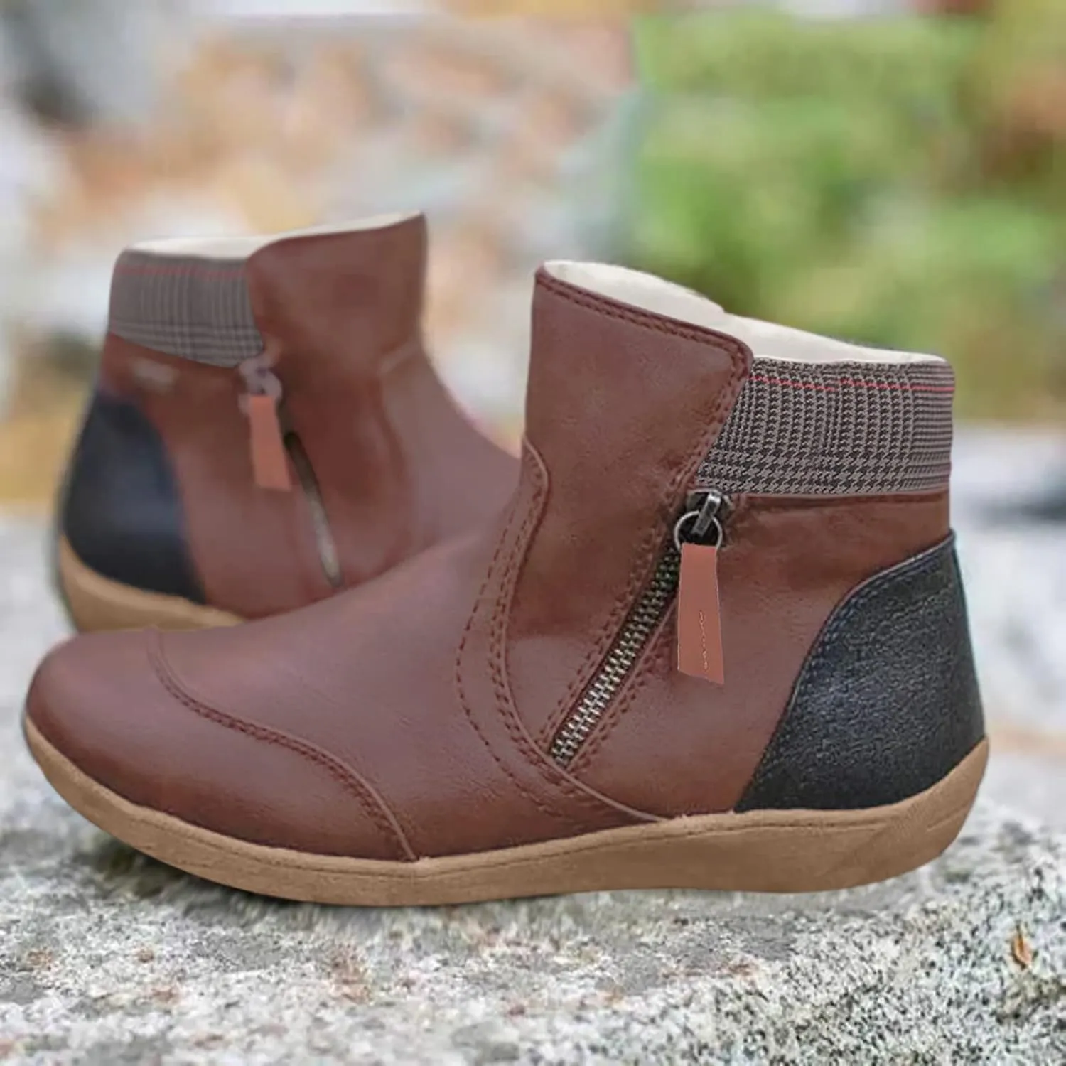 Womens Snow Knee High Winter Boots Ladies Waterproof Warm Fur Lined Womens Boots Winter 2023 Dark Brown Winter Boots for Women Waterproof Womens Black Winter Boots Size 8 Botas Para Mujer De Invierno