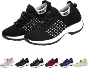 Women's Walking Shoes with Arch Support,Slip On Orthopedic Sneakers Comfortwear Running Shoes for Plantar Fasciitis