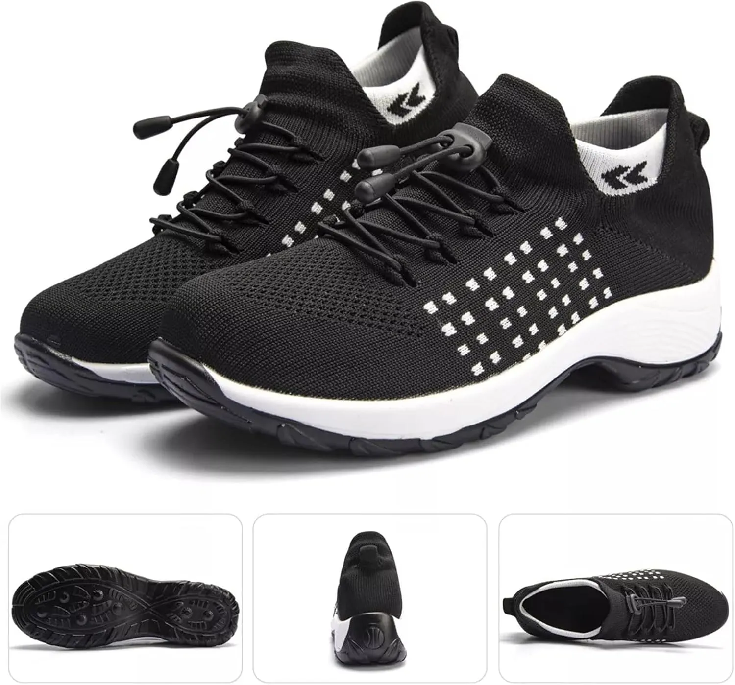 Women's Walking Shoes with Arch Support,Slip On Orthopedic Sneakers Comfortwear Running Shoes for Plantar Fasciitis