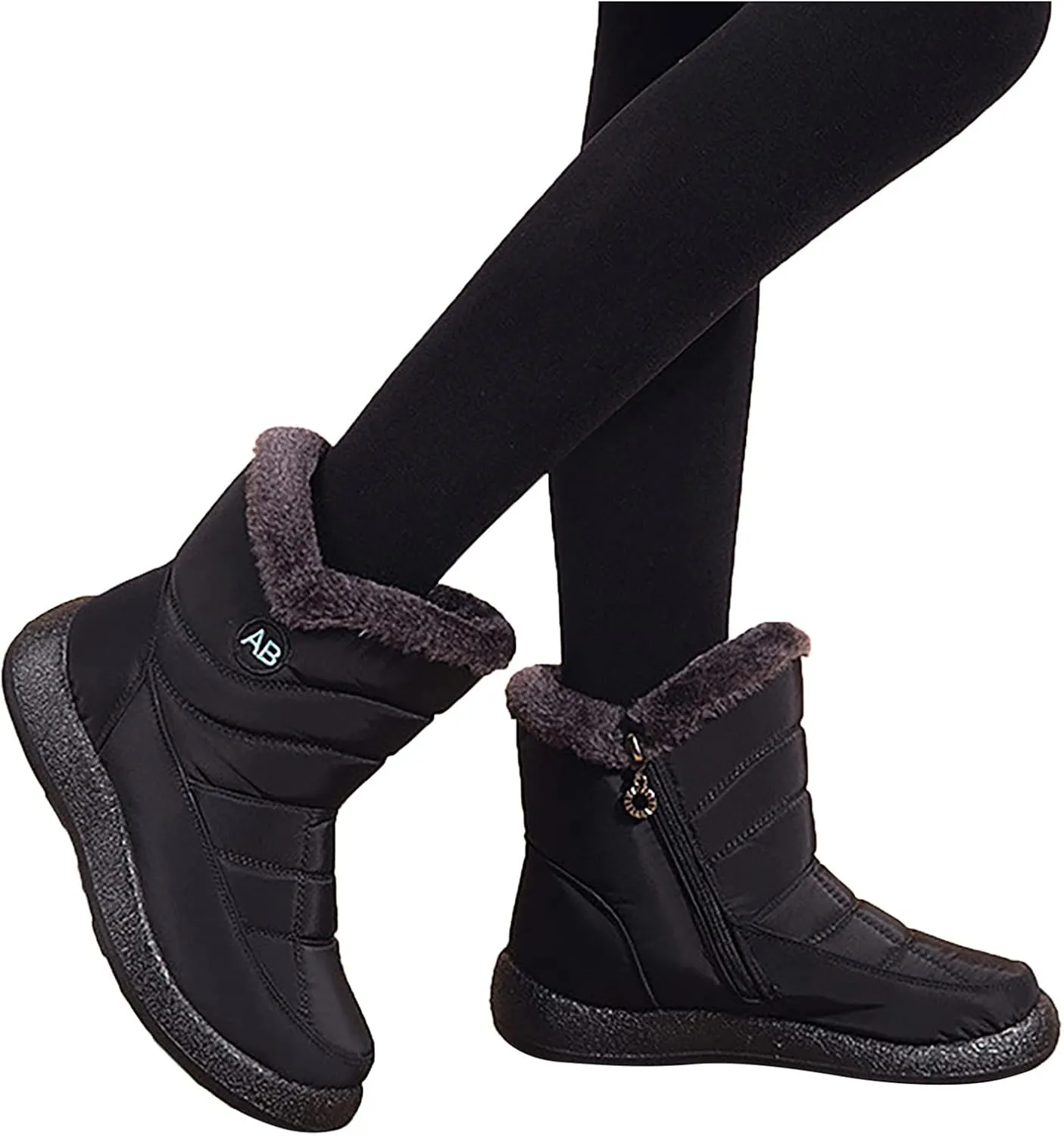Women's Waterproof Snow Boots Lightweight Waterproof Snow Boots Women Winter Boots Waterproof Cold Weather Woman Winter Boots Knee High Wide Calf Plus Size Snow Boots Extra Wide Calf