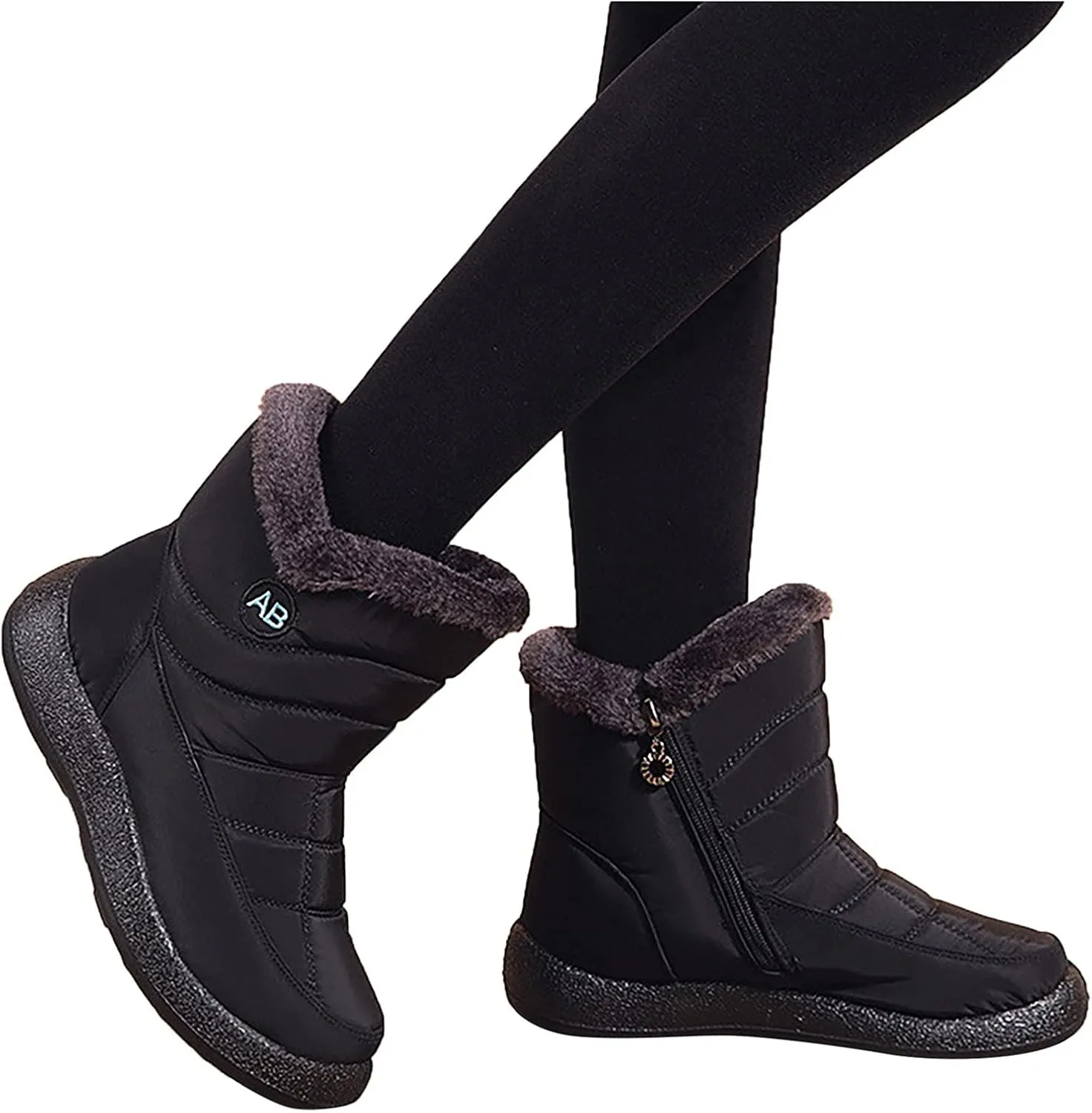 Women's Waterproof Snow Boots Lightweight Waterproof Snow Boots Women Winter Boots Waterproof Cold Weather Woman Winter Boots Knee High Wide Calf Plus Size Snow Boots Extra Wide Calf
